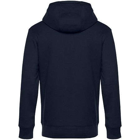 Толстовка с капюшоном унисекс King, темно-синяя, размер XS