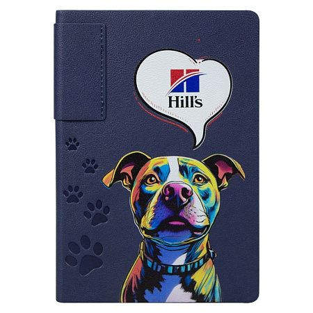 Ежедневник Flexy Star Sivilia Print Sample Hills А5, темно-синий, недатированный, в гибкой обложке