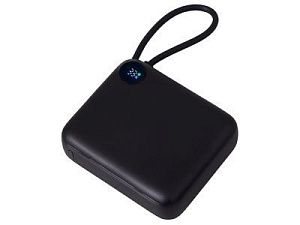 Внешний аккумулятор со встроенным кабелем «Liri», QC/PD, 10000 мАч