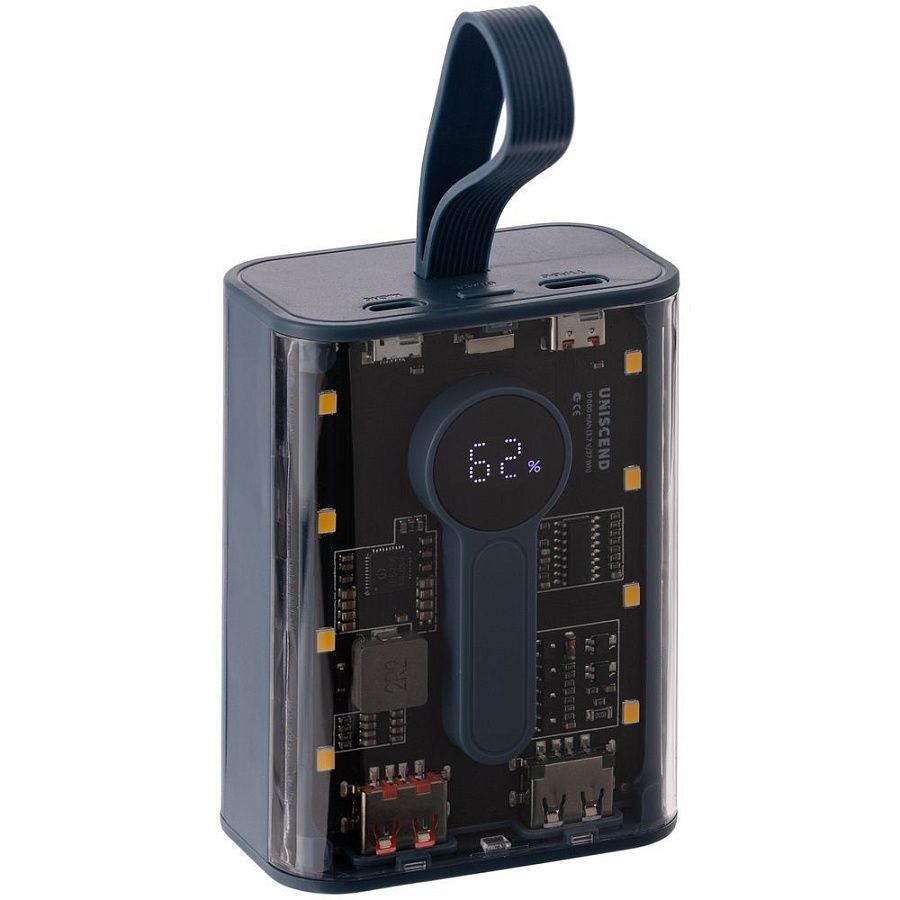 Аккумулятор с быстрой зарядкой Trellis Quick 10000 мАч, синий