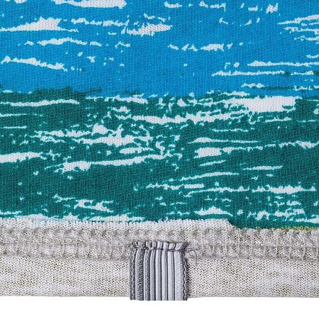 Футболка женская Rayet Lady двусторонняя, голубая с зеленым, размер M