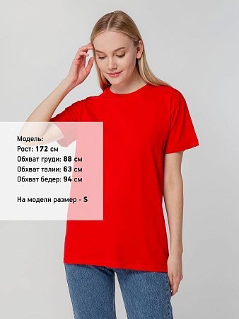 Футболка унисекс T-bolka 140, красная, размер L