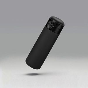 Вакуумная термокружка c кнопкой «Guard», soft-touch, 400 мл, тубус