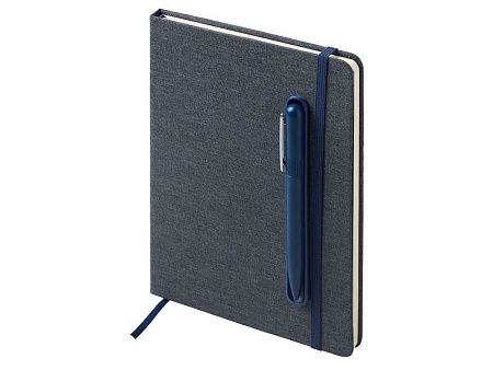 Блокнот А5 «NotaBene» с металлической шариковой ручкой и подставкой для телефона