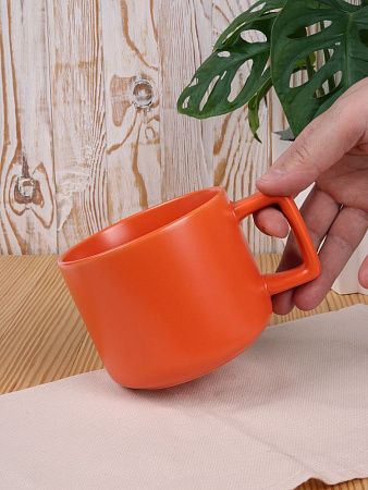 Чашка Jumbo в коробке матовая, оранжевая