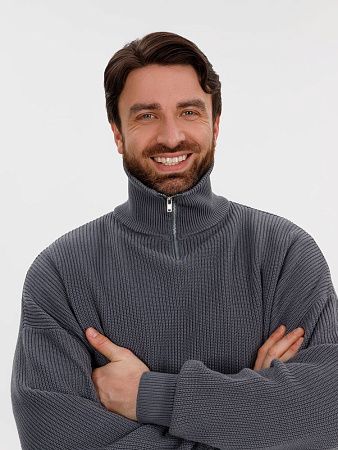 Джемпер Siluetti Birne, серый, размер S/M