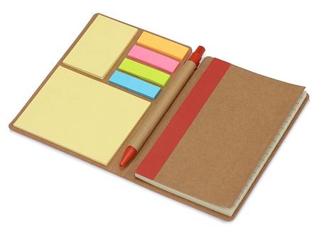 Блокнот А6 «Write and stick» с ручкой и набором стикеров
