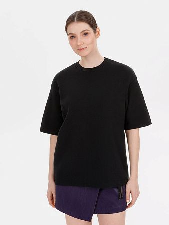 Джемпер с коротким рукавом Siluetti Volumica, черный, размер XL/2XL