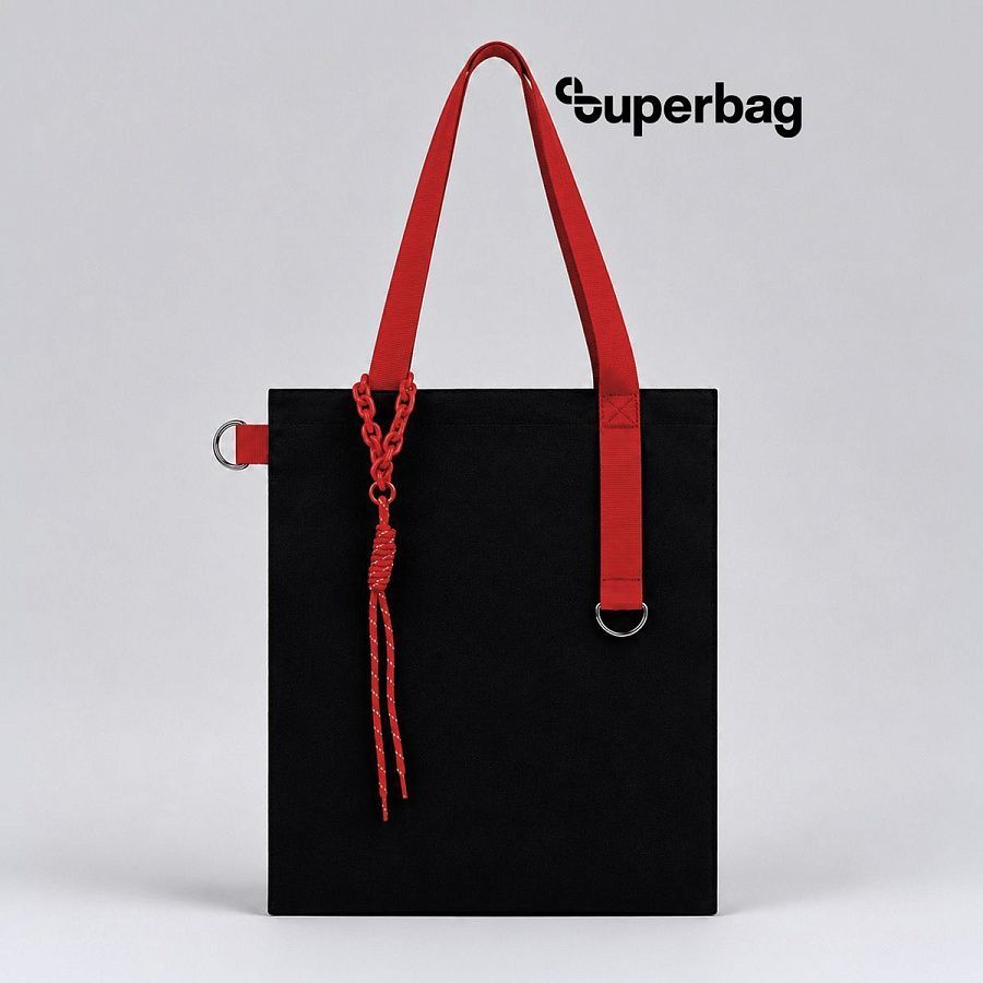 Набор Superbag Red accent: шоппер с обвесом