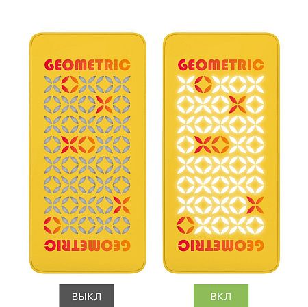 Внешний аккумулятор с подсветкой Ancor PD Plus 10000 mAh, желтый