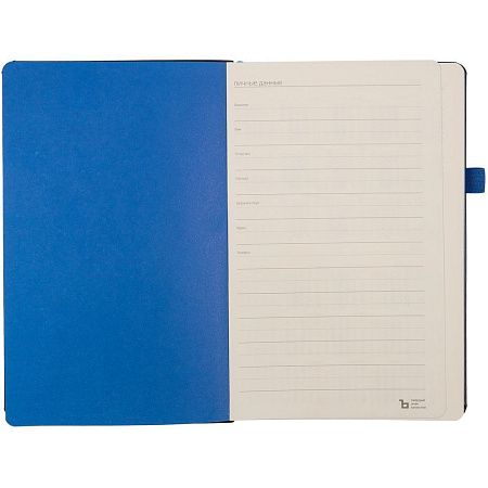 Ежедневник Ton, недатированный, черный с красным