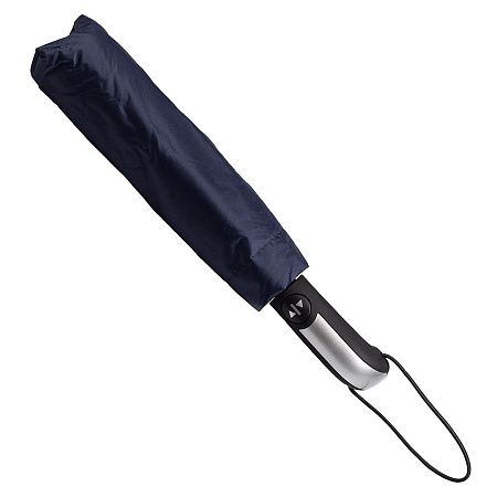 Зонт складной автоматический  Forest BERGEN, диаметр 103 см, радиус 23 дюйма, 10 панелей, с UV защитой в подарочной коробке, темно-синий