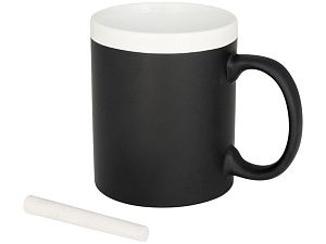 Кружка с покрытием для рисования мелом, цвет: черный