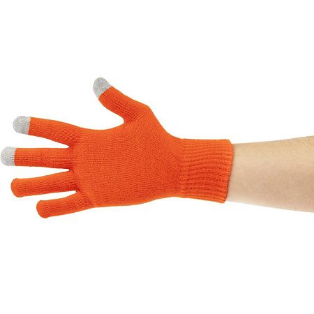 Перчатки сенсорные Urban Flow, оранжевые, размер S/M