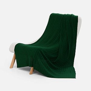 Плед Tressa, темно-синий (кобальт)