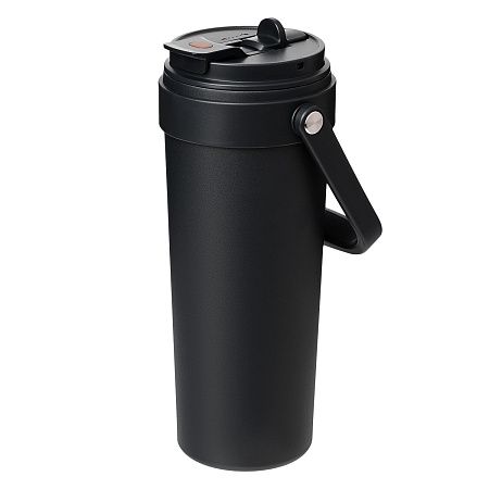 Термокружка вакуумная Solo, черная