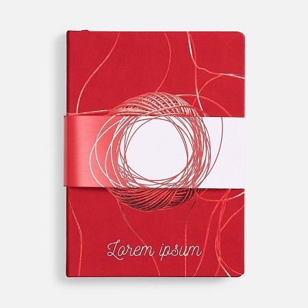 Ежедневник Cortado, недатированный, красный
