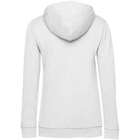 Толстовка с капюшоном женская Hoodie, белая, размер XS