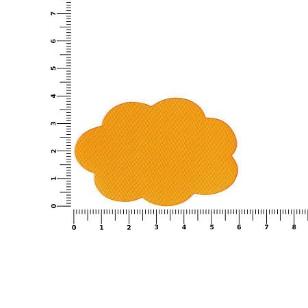 Наклейка тканевая Lunga Calum, L, оранжевый неон