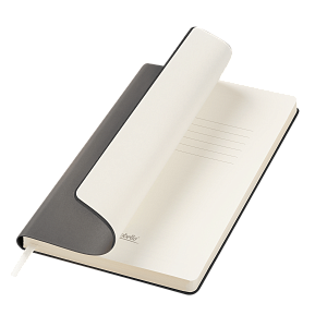 Ежедневник Стар (Star) недатированный, серый (с упаковкой, со стикерами)