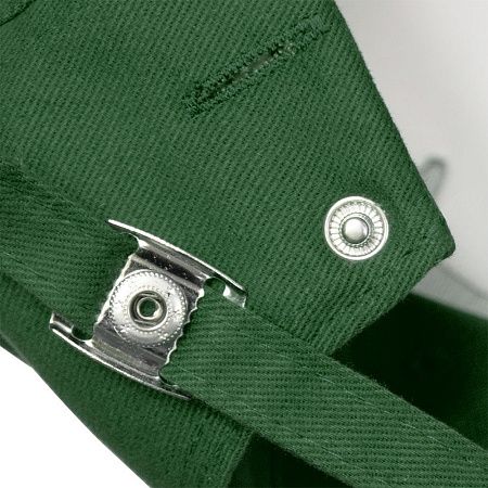 Кепка 5- панельная Oxford 300, c темно-зеленым сендвичем, темно-зеленая