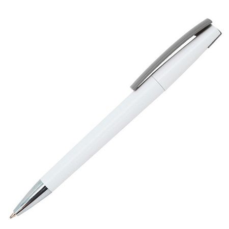 Ручка шариковая, пластиковая, белая/серебристая Zorro Assembling