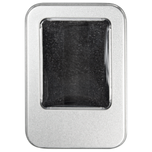 Футляр для флеш накопителя металлический, размер 6*9,5 см, серебристый