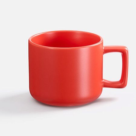 Чашка Jumbo в коробке матовая, красная