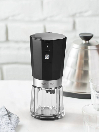 Мельница для кофе электрическая Circle Joy, прозрачный
