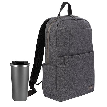 Подарочный набор Palermo, Forst, серый (рюкзак, термокружка)