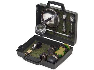 Подарочный набор, цвет: черный, серебристый