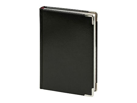 Ежедневник недатированный А5 «Sidney Nebraska» с серебряным срезом и уголками