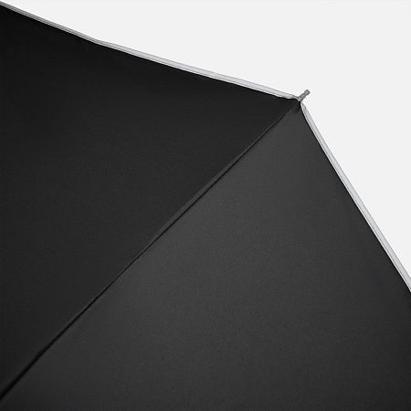 Зонт обратного сложения с ручкой-карабином Foldberry, черный