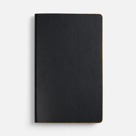 Ежедневник Trait, недатированный, черный с желтым