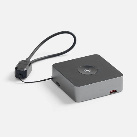 Внешний аккумулятор с беспроводной зарядкой Aura Power 5000 мАч, серый