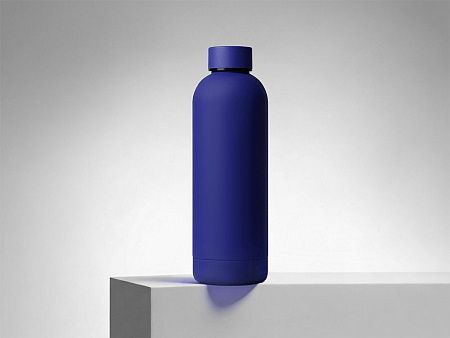 Вакуумная термобутылка с медной изоляцией «Cask», soft-touch, 500 мл