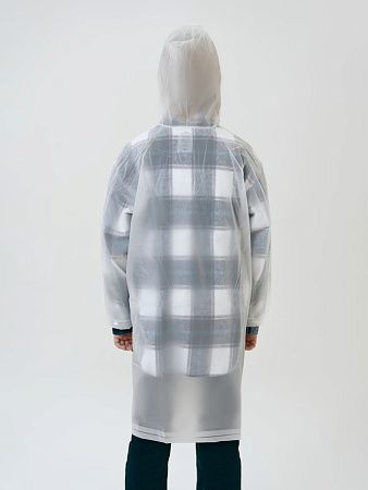 Дождевик детский RainDrop Kids, белый, размер 8 лет (118-128 см)