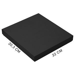 Коробка подарочная, размер  203*220*30 мм,  Solution Gift Soft Touch для ежедневника и ручки, черная