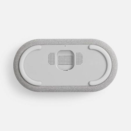 Колонка с часами и беспроводной зарядкой Veske ver.2, серая