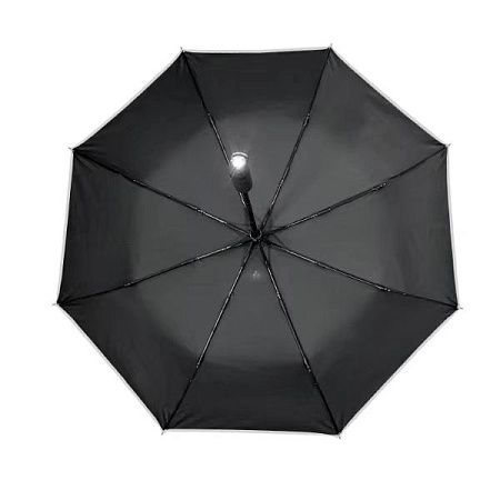 Зонт складной автоматический Forest Walker с фонариком, чёрный