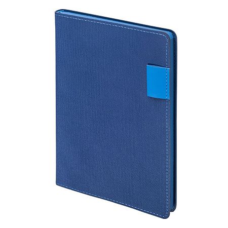 Ежедневник Flexy Freedom Ostende А5, темно-серый/голубой, недатированный, в гибкой обложке