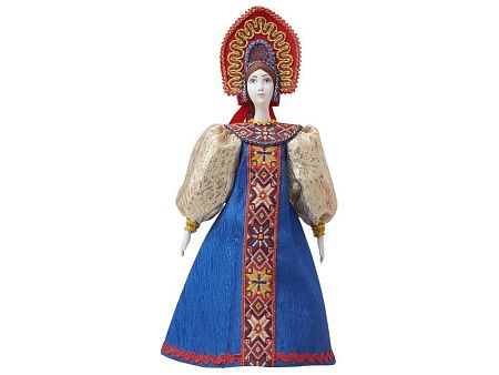 Подарочный набор: кукла фарфоровая, крем-мёд с лаймом и имбирем