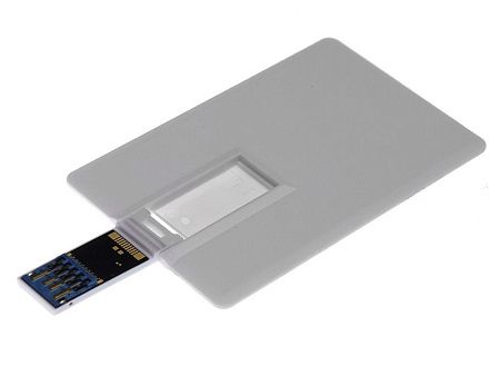USB 3.0- флешка на 64 Гб в виде визитки, с раскладным чипом