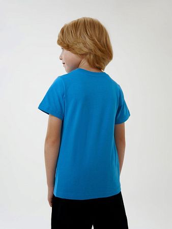 Футболка детская T-Bolka Kids, бирюзовая, размер 8 лет (118-128 см)