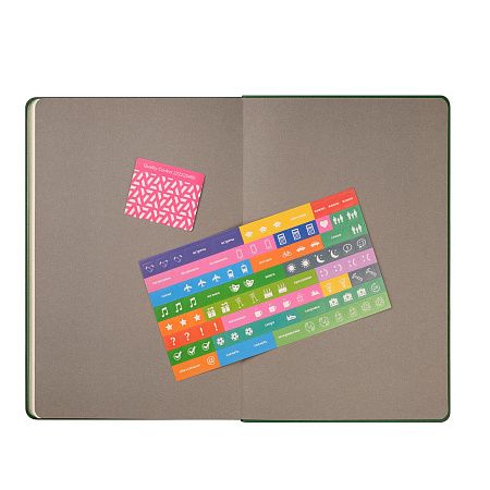 Ежедневник Rain недатированный, зеленый