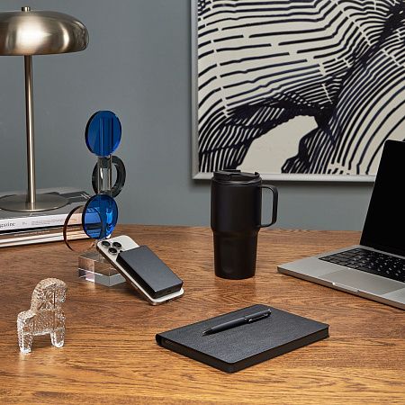 Внешний аккумулятор Атлантис Плюс PD (Atlantis PD Plus) 10000mAh с функцией беспроводной зарядки 15W, черный