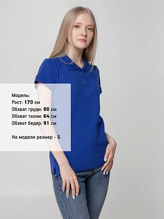 Рубашка поло женская Virma Lady, ярко-синяя, размер M