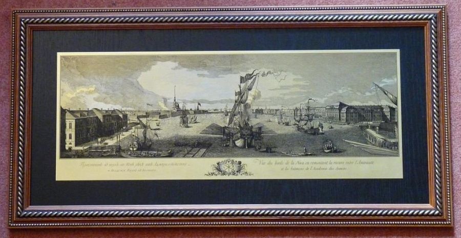 Гравюра "Панорама СПб (В)"