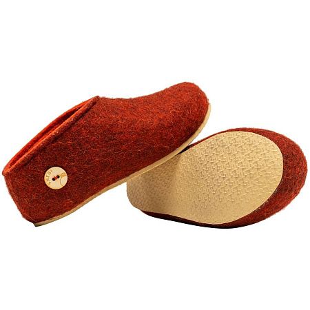 Домашние валенки Cant, красно-коричневые (терракот), размер 41