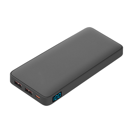 Внешний аккумулятор с подсветкой Анкор Плюс PD (Ancor PD Plus) 10000 mAh, серый